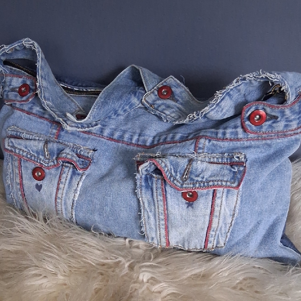 Cute Handmade Denim Purse